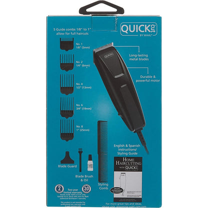 Máquina Wahl Cortapelo Casera Quick Cut 10 Piezas 9314-500 Color Negro