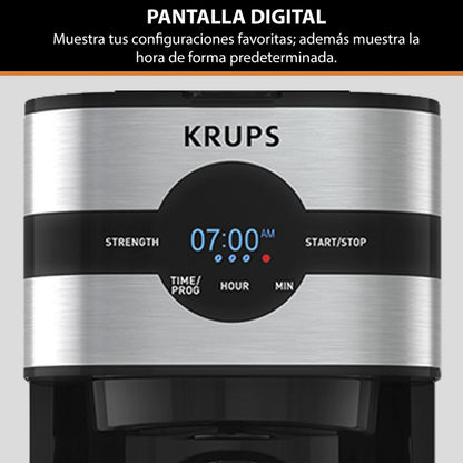Cafetera Krups Simplybrew Pantalla Digital Filtro Permanente