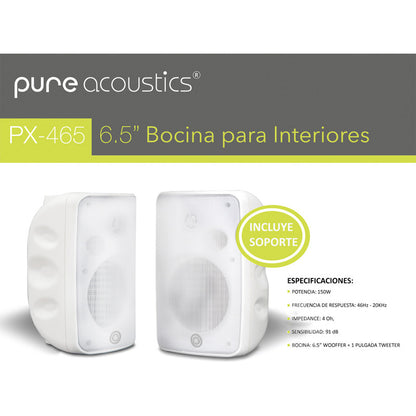 Bocinas Pasivas Para Exterior Pure Acoustics Ipx65 150w