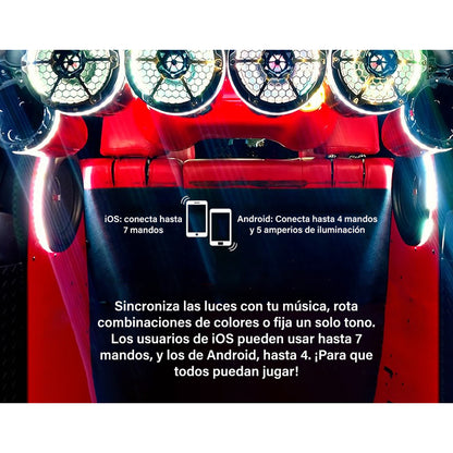 Control De Tira Led Rgb Ds18 Led-btc Bluetooth 4.0 Impermeable Ip65 Hecho Para Autos Barcos O Powersports 5 Amperios