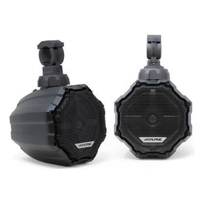 Bocinas Alpine 6.5  Para Cuatrimoto, Rzr O Atv's Con Luz Rgb, Bocinas Marinas Para Lancha Yate Resistentes A La Intemperie, Coaxial De 2 Vías Todo Terreno