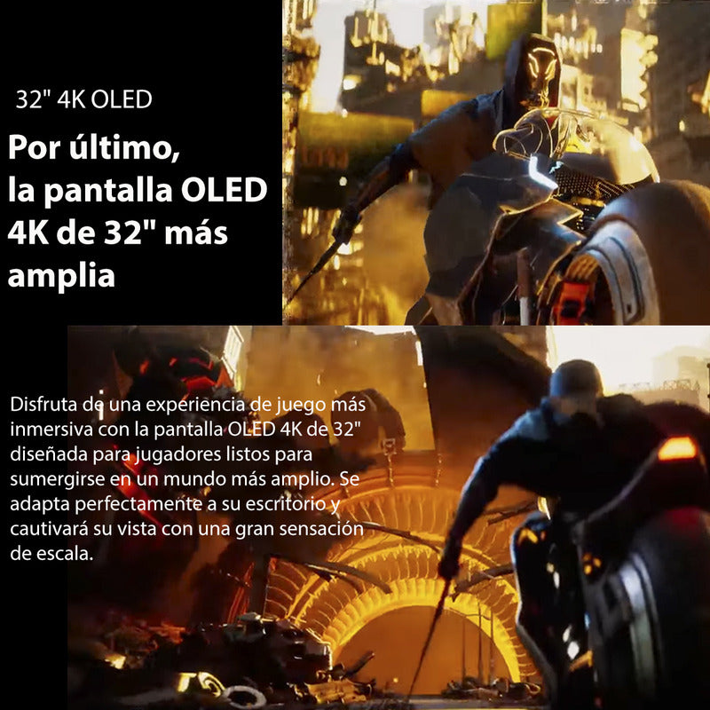 Monitor Gaming Ultragear LG Oled De Modo Dual De 32  Pantalla 4k Uhd, 0,03 Ms (gtg), Displayhdr True Black 400