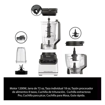 Licuadora Profesional Ninja Grand Kitchen System Motor 1200w Color Blanco