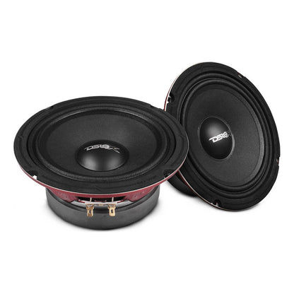 Altavoz Ds18 Medios 6 6.5 Pulgadas Woofer Pro X6m 450w Audio Auto Color Negro