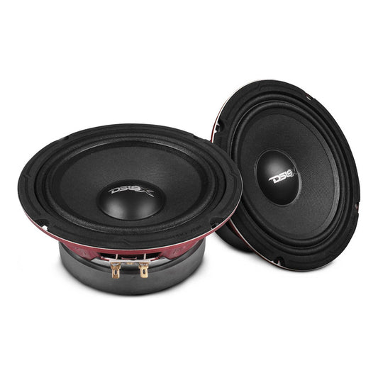 Altavoz Ds18 Medios 6 6.5 Pulgadas Woofer Pro X6m 450w Audio Auto Color Negro