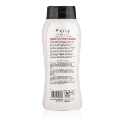 Shampoo Para Perros Wahl® Con Formula Natural De Aloe Aciano Y Glicerina Ideal Para Mascotas De Piel Sensible Puppy Uso En Todo Tipo De Razas