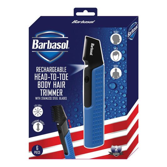 Recortadora Inalámbrica Barbasol Corporal Pies A Cabeza Color Azul Acero