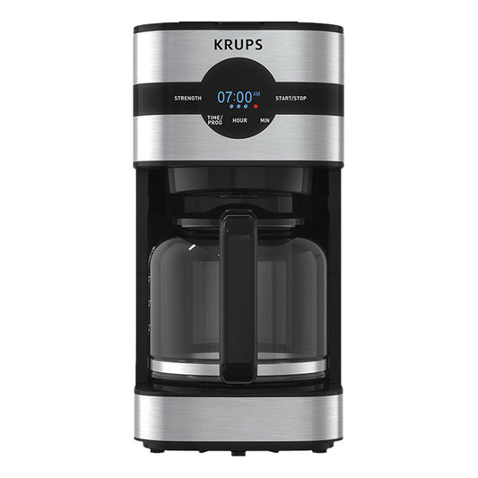 Cafetera Krups Máquina Simply Brew Digital, Capacidad De Hasta 10 Tazas, Filtro Permanente Lavable, Sistema Antigoteo