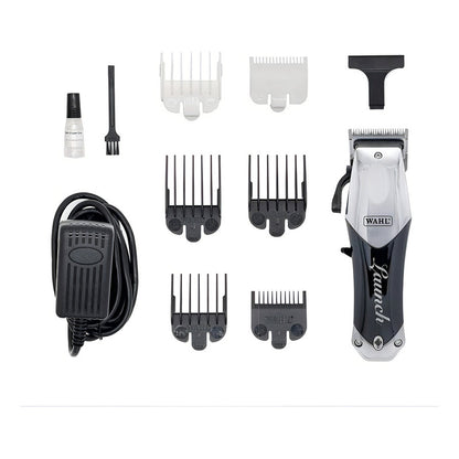 Cortador De Cabelo, Máquina De Acabamento Wahl Profissional Launch Clipper Negra Y Gris 127v