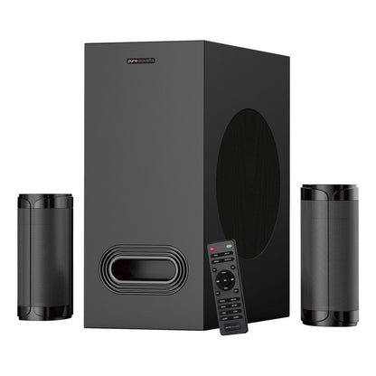 Barra De Sonido Pure Acoustics Para Smart Tv Con Subwoofer Y Bocinas Bluetooth 210w Cine En Casa