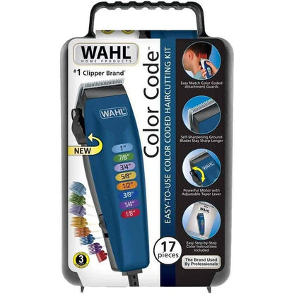 Máquina Cortadora De Cabello Kit Wahl 17 Piezas Profesional