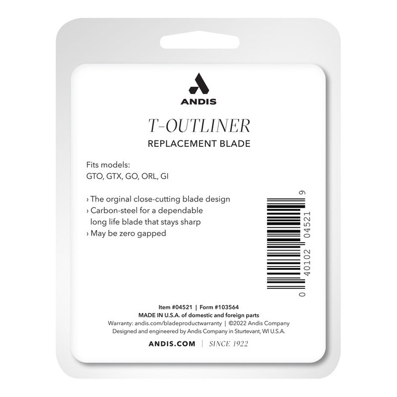 Cuchilla De Repuesto Andis Para Maquinas De Rasurar T Otuliner 04521