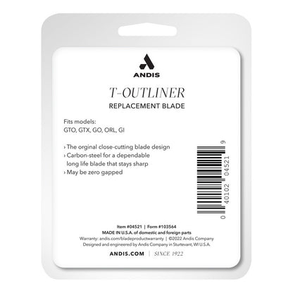 Cuchilla De Repuesto Andis Para Maquinas De Rasurar T Otuliner 04521
