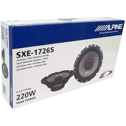 Nuevas Bocinas Alpine 6.5 Altavoces Coaxiales 2 Vías Color Negro