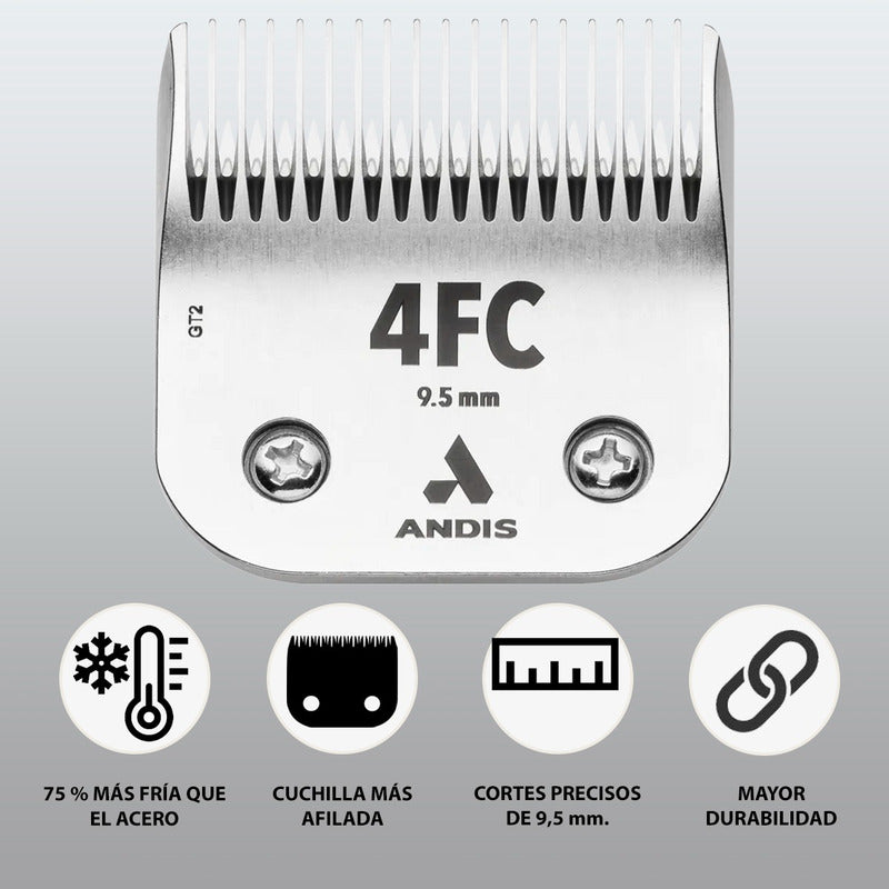 Cuchilla Repuesto Andis Acero Inoxidable #4fc Ceramic Edge