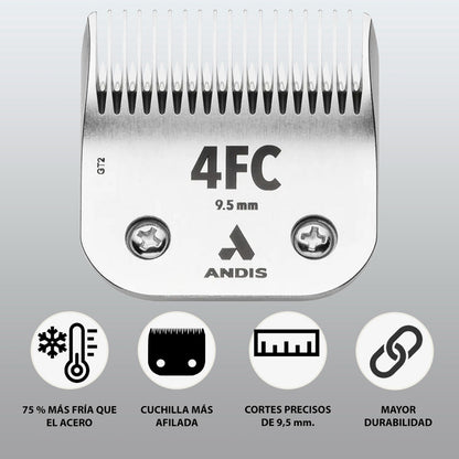 Cuchilla Repuesto Andis Acero Inoxidable #4fc Ceramic Edge