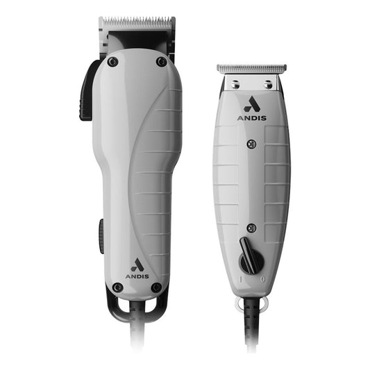 Maquina Rasuradora De Cabello Y Trimmer Andis Barber Combo Kit Profesional Para Estéticas Y Barberías 66615