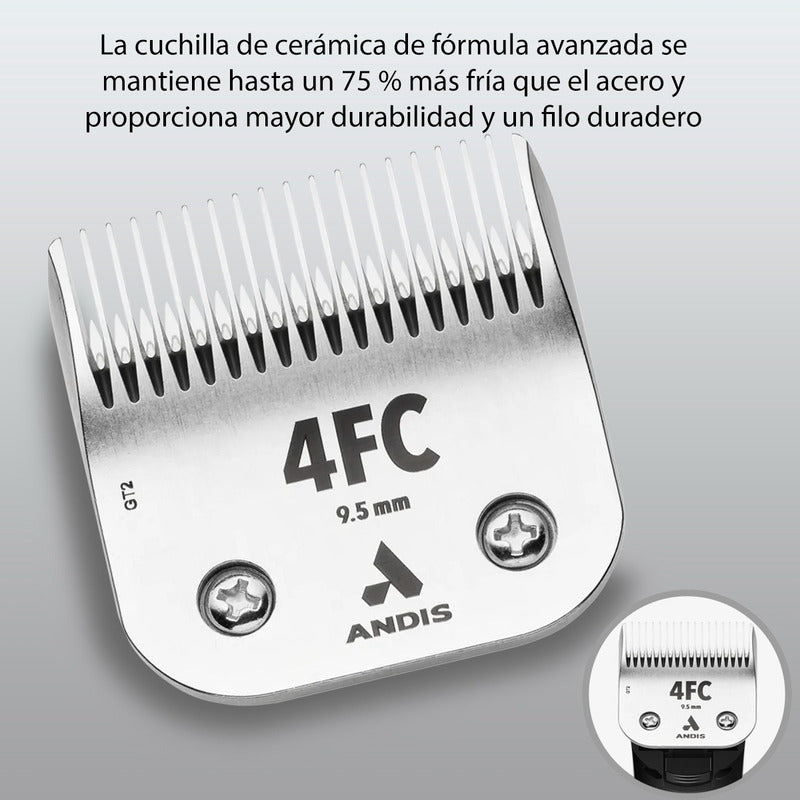 Cuchilla Repuesto Andis Acero Inoxidable #4fc Ceramic Edge