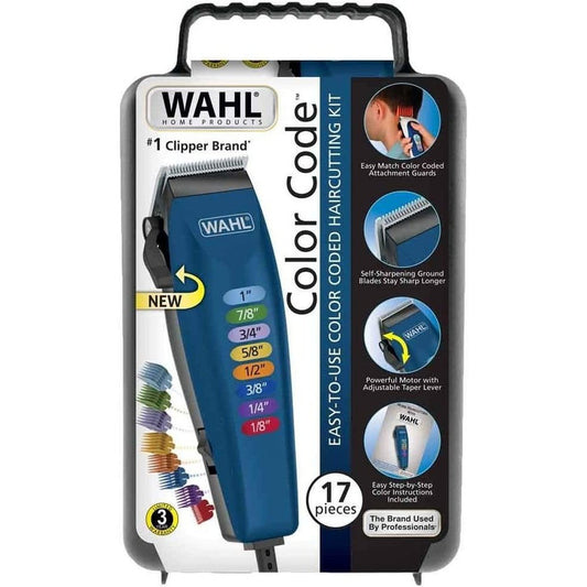 Máquina Wahl Cortadora De Cabello Color Code 17 Piezas
