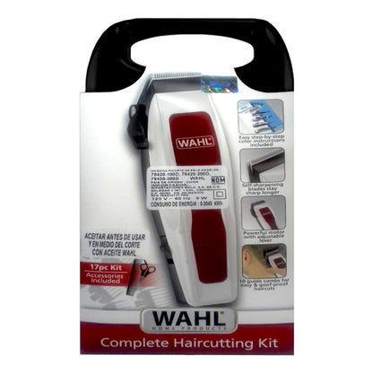 Maquina Para Cortar Cabello Y Barba Kit Completo 17 Piezas